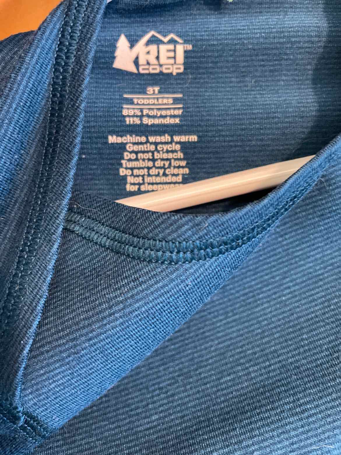 Child Size 3T REI Boy's Boy's Base Layer
